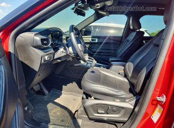1FMSK8DH7LGC19983 2020 FORD EXPLORER Red Вид салону спереду