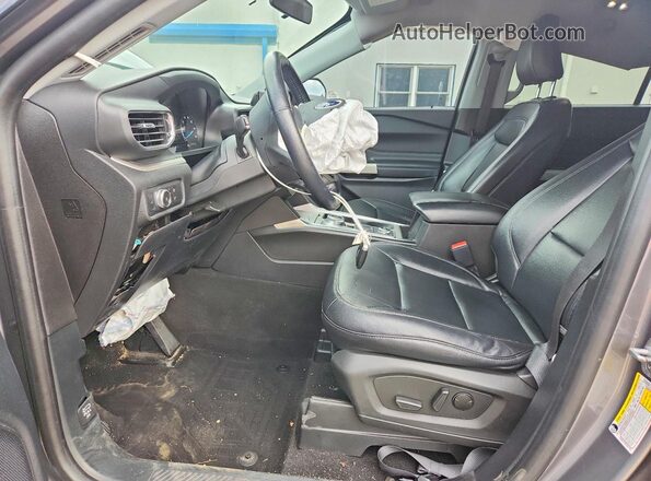 1FMSK8DH7MGA23155 2021 FORD EXPLORER Gray Vista interior delantera