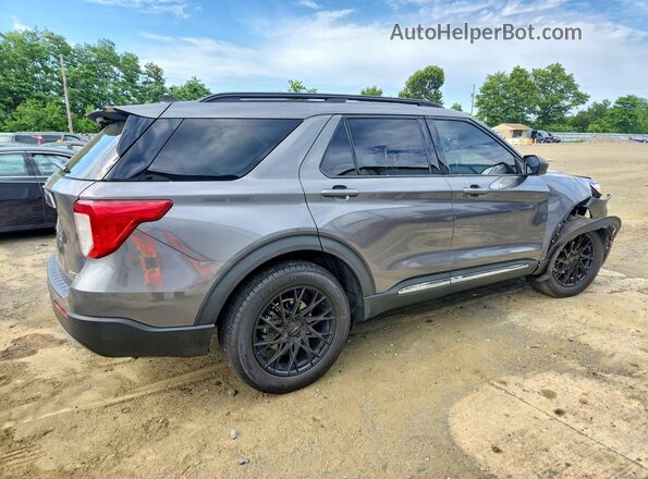 1FMSK8DH7MGA23155 2021 FORD EXPLORER Gray Trasero derecho