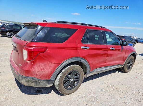 1FMSK8DH7NGA33539 2022 FORD EXPLORER Красный Задняя правая четверть