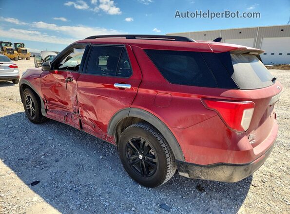 1FMSK8DH7NGA33539 2022 FORD EXPLORER Красный Задняя левая четверть