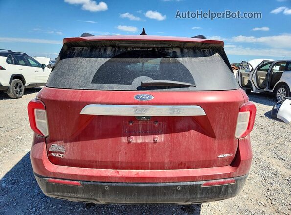 1FMSK8DH7NGA33539 2022 FORD EXPLORER Красный Вид сзади