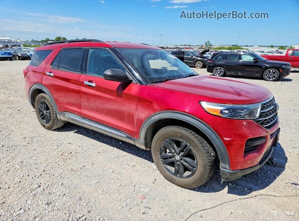 1FMSK8DH7NGA33539 2022 FORD EXPLORER Красный Передняя правая четверть