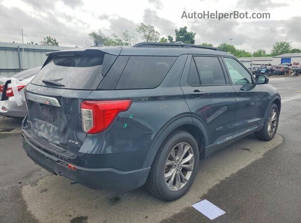 1FMSK8DH7PGA52949 2023 FORD EXPLORER Синий Задняя правая четверть