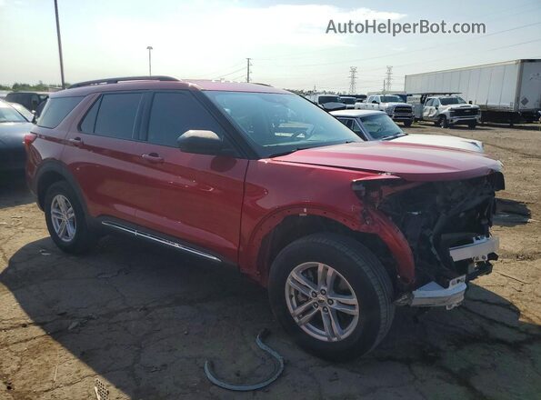1FMSK8DH7PGA93579 2023 FORD EXPLORER Red Передня права чверть