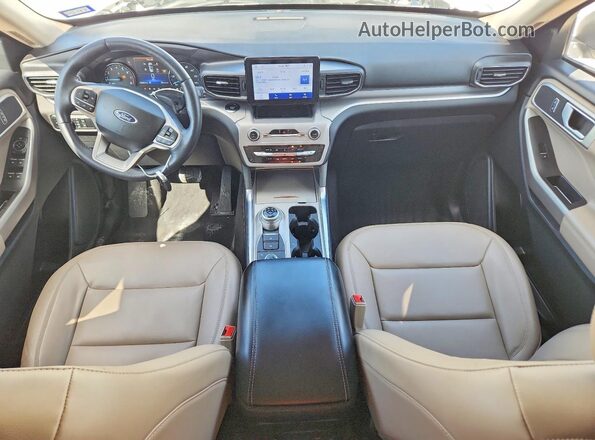 1FMSK8DH7PGB62867 2023 FORD EXPLORER Белый Вид панели приборов