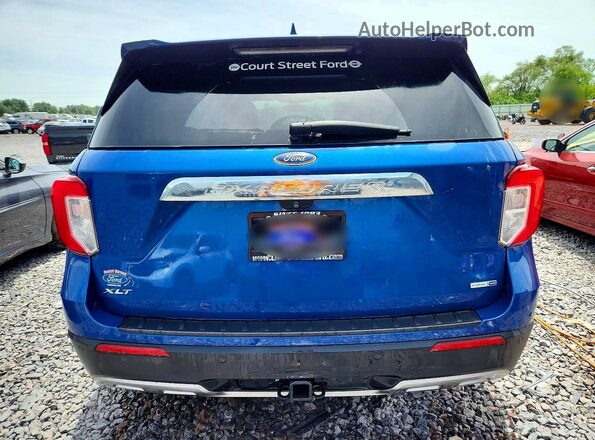 1FMSK8DH8LGA12387 2020 FORD EXPLORER Blue Vista trasera