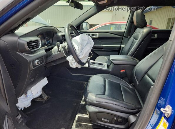 1FMSK8DH8LGA12387 2020 FORD EXPLORER Blue Vista interior delantera