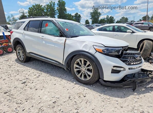 1FMSK8DH8LGC27333 2020 FORD EXPLORER White Delantero derecho
