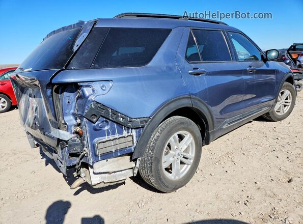 1FMSK8DH8MGB01149 2021 FORD EXPLORER Blue Задня права чверть