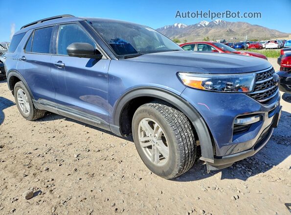 1FMSK8DH8MGB01149 2021 FORD EXPLORER Blue Передня права чверть