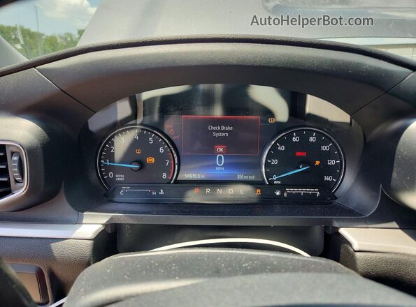 1FMSK8DH8NGA23909 2022 FORD EXPLORER Gray Widok zestawu wskaźników