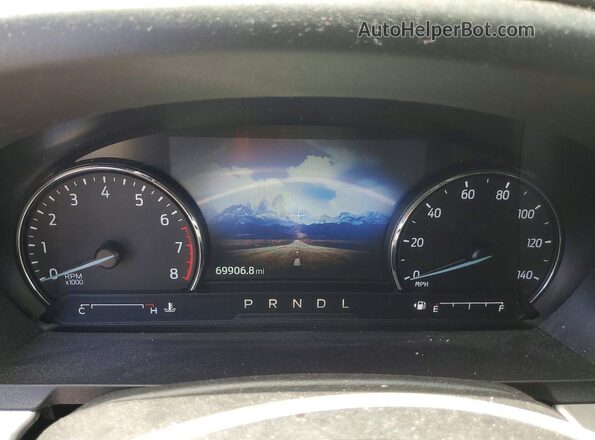 1FMSK8DH8NGA77467 2022 FORD EXPLORER Gray Вид щитка приладів