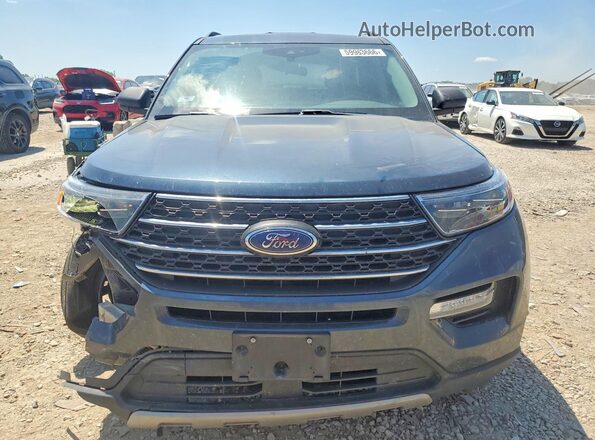 1FMSK8DH8PGA76581 2023 FORD EXPLORER Синий Вид спереди