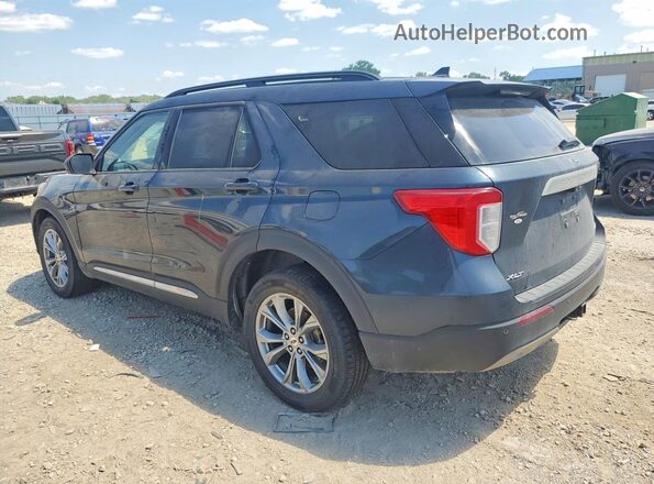 1FMSK8DH8PGA76581 2023 FORD EXPLORER Синий Задняя левая четверть