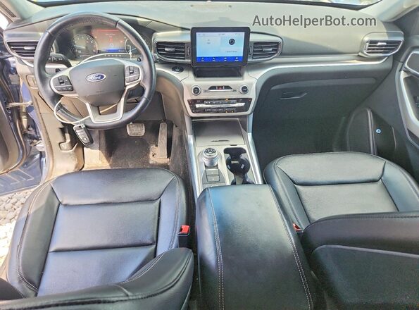 1FMSK8DH9LGC44402 2020 FORD EXPLORER Gray Widok deski rozdzielczej