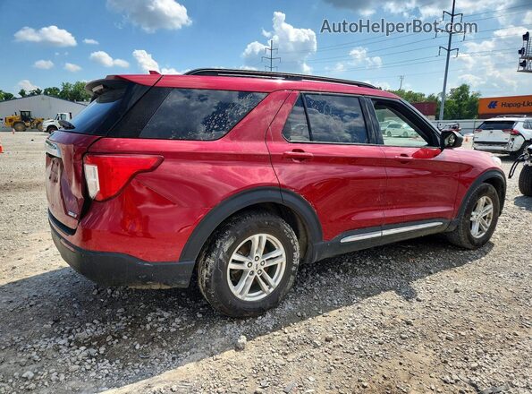 1FMSK8DH9LGC78176 2020 FORD EXPLORER Темно-бордовый Задняя правая четверть