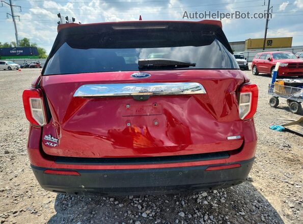 1FMSK8DH9LGC78176 2020 FORD EXPLORER Темно-бордовый Вид сзади