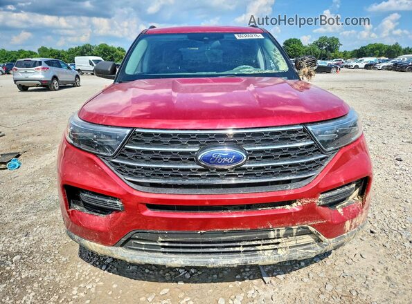 1FMSK8DH9LGC78176 2020 FORD EXPLORER Темно-бордовый Вид спереди