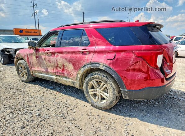 1FMSK8DH9LGC78176 2020 FORD EXPLORER Темно-бордовый Задняя левая четверть