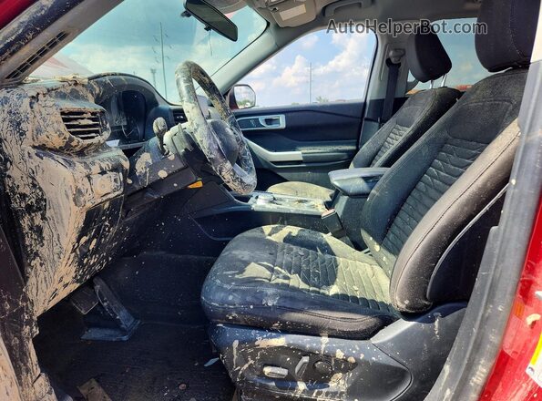 1FMSK8DH9LGC78176 2020 FORD EXPLORER Темно-бордовый Вид салона спереди
