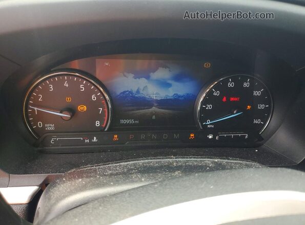 1FMSK8DH9LGD14710 2020 FORD EXPLORER White ხელსაწყოთა პანელის ხედი