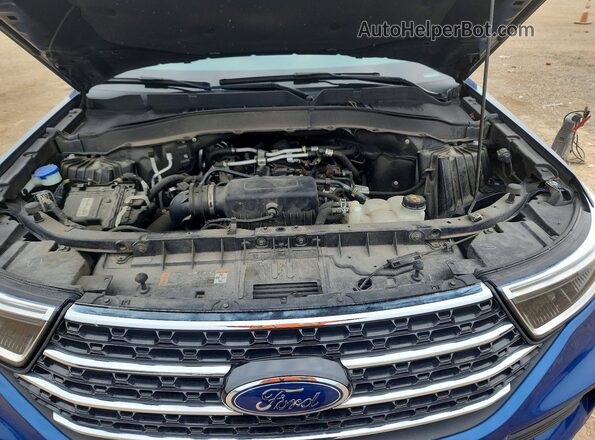 1FMSK8DH9MGB29560 2021 FORD EXPLORER Blue უკანა სალონის ხედი