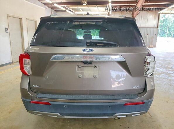 1FMSK8DH9MGC05875 2021 FORD EXPLORER Brown Vista trasera