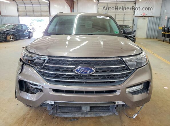 1FMSK8DH9MGC05875 2021 FORD EXPLORER Brown Vista frontal