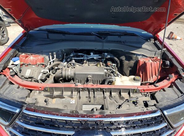 1FMSK8DH9MGC11367 2021 FORD EXPLORER Красный Вид подкапотного пространства