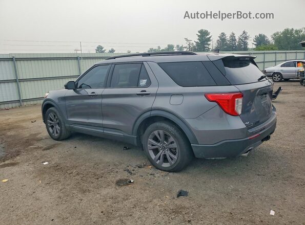 1FMSK8DH9MGC41906 2021 FORD EXPLORER Серый Задняя левая четверть