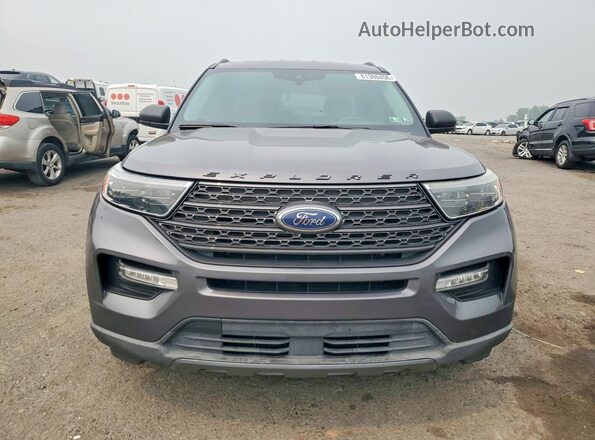 1FMSK8DH9MGC41906 2021 FORD EXPLORER Серый Вид спереди