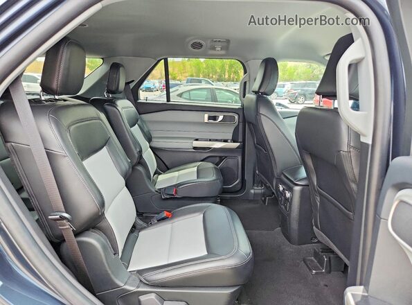 1FMSK8DH9NGA16547 2022 FORD EXPLORER Blue Vista interior trasera