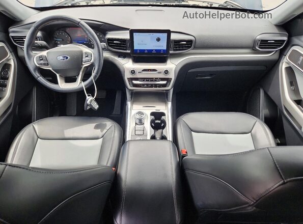 1FMSK8DH9NGA16547 2022 FORD EXPLORER Blue Vista del salpicadero