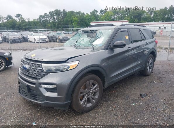 1FMSK8DH9NGC38151 2022 FORD EXPLORER Gray წინა მარცხენა ხედი სამი მეოთხედიდან