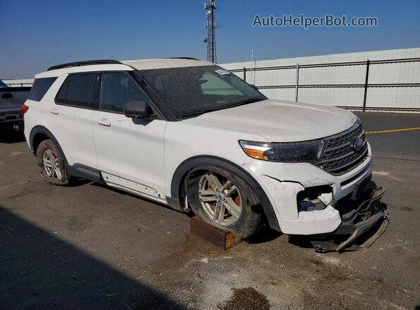1FMSK8DH9PGA59613 2023 FORD EXPLORER Белый Передняя правая четверть