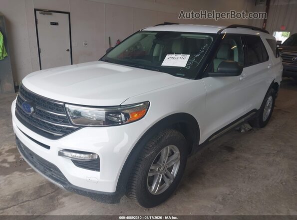 1FMSK8DH9RGA77953 2024 FORD EXPLORER White წინა მარცხენა ხედი სამი მეოთხედიდან