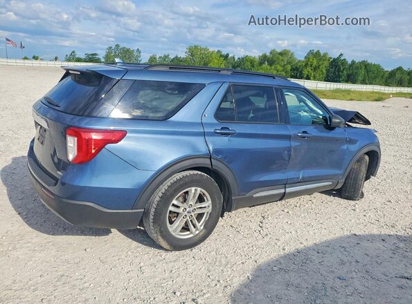 1FMSK8DHXLGA13721 2020 FORD EXPLORER Blue Задня права чверть