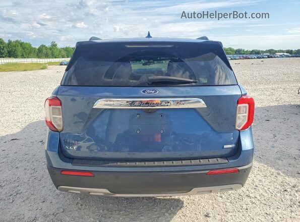 1FMSK8DHXLGA13721 2020 FORD EXPLORER Blue Вид ззаду