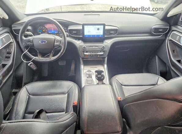 1FMSK8DHXLGA39641 2020 FORD EXPLORER Серебряный Вид панели приборов