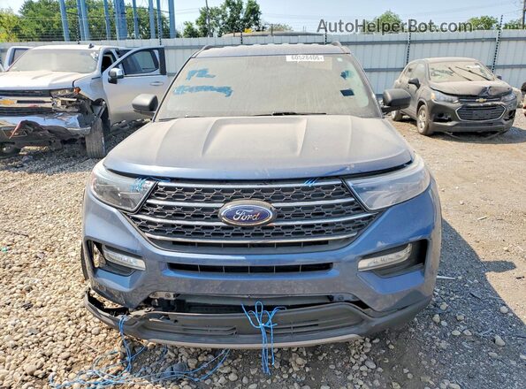 1FMSK8DHXLGC45073 2020 FORD EXPLORER Blue Դիմացի տեսք