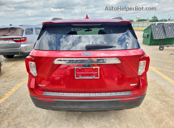 1FMSK8DHXLGC55862 2020 FORD EXPLORER Red Vista trasera