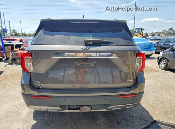 1FMSK8DHXMGA22761 2021 FORD EXPLORER Gray Vista trasera