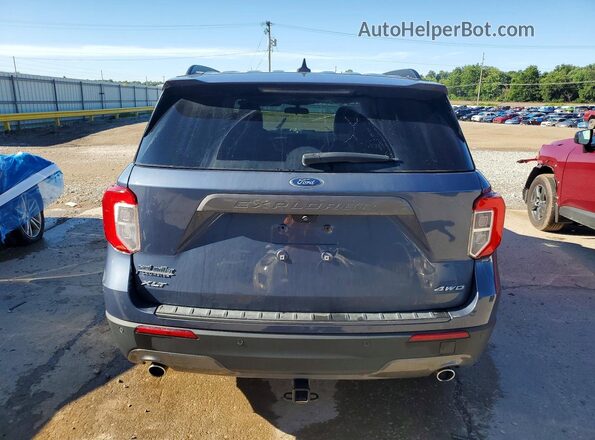 1FMSK8DHXMGC10826 2021 FORD EXPLORER Blue უკანა ხედი