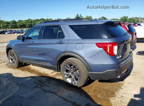 1FMSK8DHXMGC10826 2021 FORD EXPLORER Blue უკანა მარცხენა