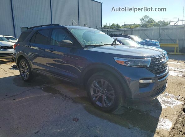 1FMSK8DHXMGC10826 2021 FORD EXPLORER Blue წინა მარჯვენა