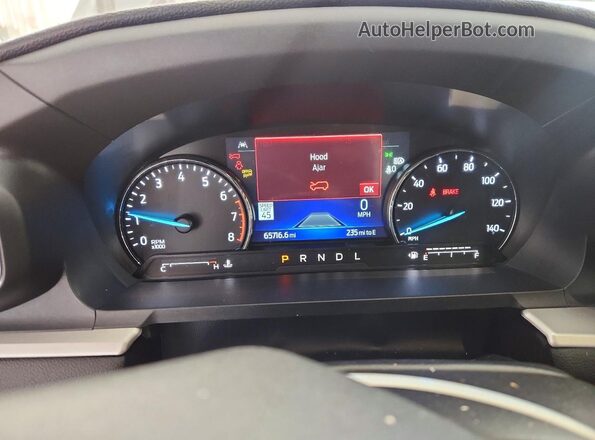 1FMSK8DHXNGC51698 2022 FORD EXPLORER Gray Սարքավորումների վահանակի տեսք