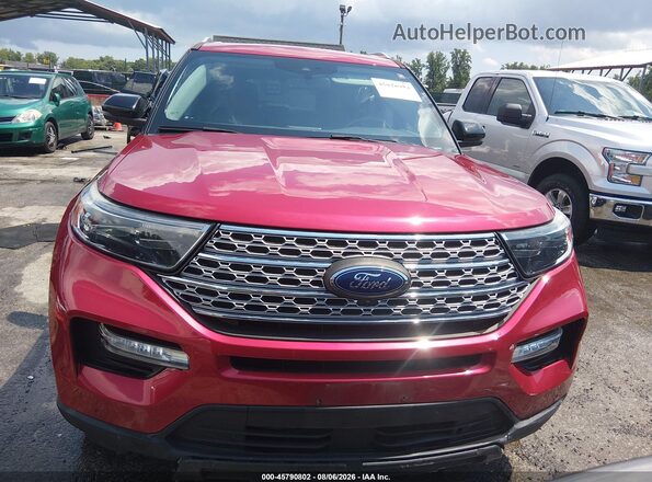 1FMSK8FH2LGC97343 2020 FORD EXPLORER Красный Вид щитка приборов