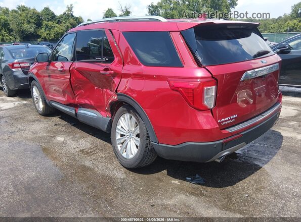 1FMSK8FH2LGC97343 2020 FORD EXPLORER Красный Задняя левая четверть