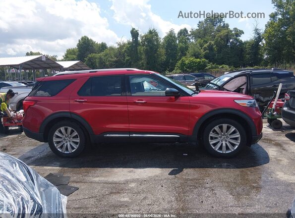 1FMSK8FH2LGC97343 2020 FORD EXPLORER Красный Вид задней части салона